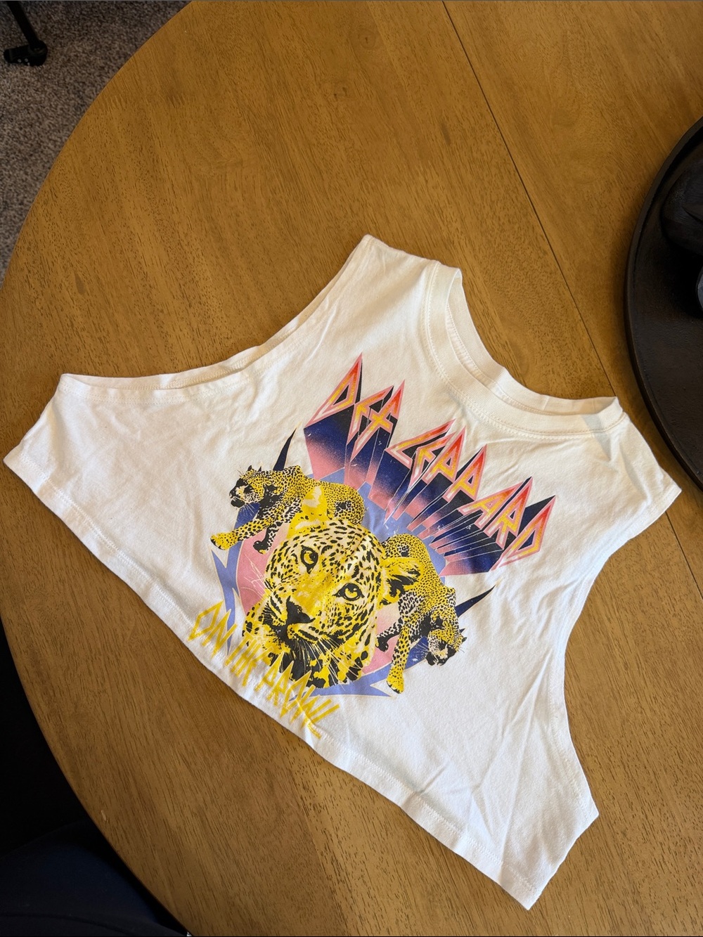 White Def Leppard Muscle Tee